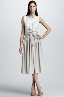 Elie Tahari Frida Pleated Skirt - Lyst