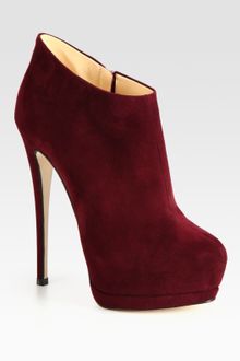 Giuseppe Zanotti Suede Platform Ankle Boots - Lyst