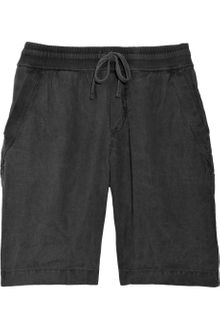 James Perse Drawstring Linen Bermuda Shorts - Lyst