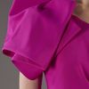 Lela Rose One Shoulder Dress in Pink (fuschia) - Lyst