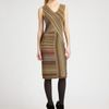 Missoni Lurex Stripe Dress in Brown (gold) - Lyst