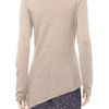 N.peal Cashmere Contrasttrimmed Cashmere Sweater in Gray (brown) - Lyst