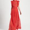 Rachel Zoe Delfina Silk Chiffon Pants in Red (poppy) - Lyst