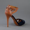 Ralph Lauren Cross Strap Sandal in Blue (navy) - Lyst