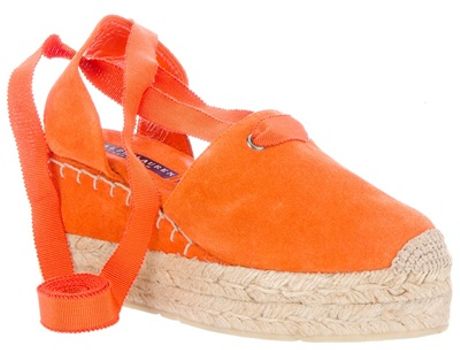 Ralph Lauren Uma Espadrille in Orange - Lyst