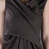 Rick Owens Draped Dress in Brown - Lyst