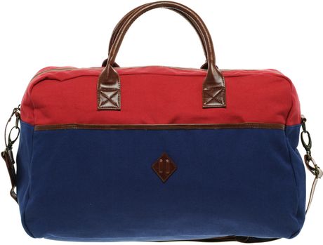 River Island  Canvas Holdall in Blue for Men (rednavy) - Lyst