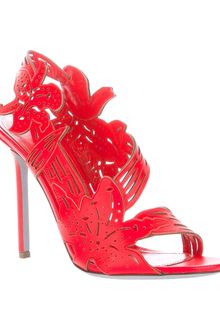Sergio Rossi Floral Sandal - Lyst