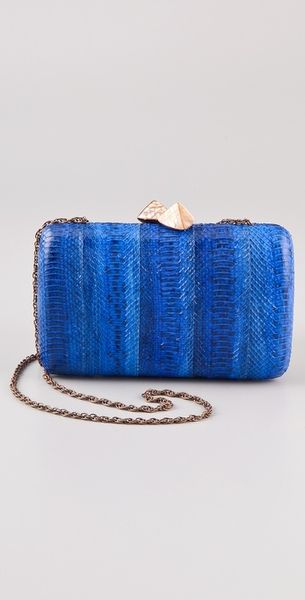 Serpui Marie Snake Minaudiere in Blue - Lyst