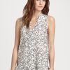 Theory Moha Floralprint Silk Top in Floral (white) - Lyst