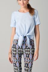 Tibi Tie Front Blouse