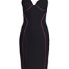 Versace Piping Dress in Black - Lyst