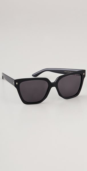 Yves Saint Laurent Oversized Square Sunglasses in Black - Lyst