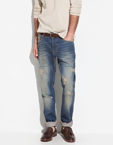 zara torn jeans