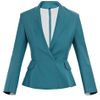 Acne Turner Peplum Jacket in Blue (teal) - Lyst
