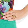 Alexander Mcqueen Swarovski Crystal Skull and Starfish Ring in Gold - Lyst