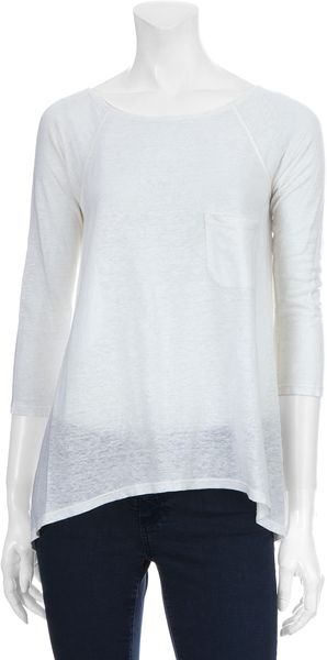 Alice + Olivia Oversized Raglan Top in White - Lyst