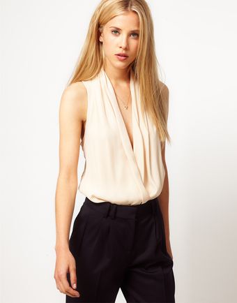 ASOS Collection Top with Sexy Cowl - Lyst