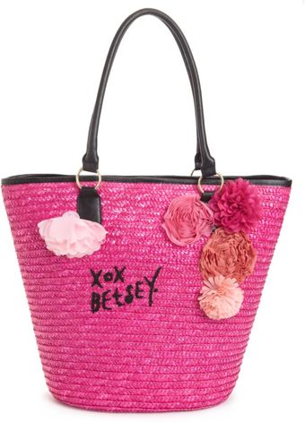 Betsey Johnson Brasil Straw Tote - Lyst