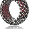 Bottega Veneta Oxidizedsilver Cage Ring in Silver - Lyst