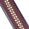 Burberry Prorsum Leathertrimmed Crocheted Waist Belt in Purple (ebony) - Lyst