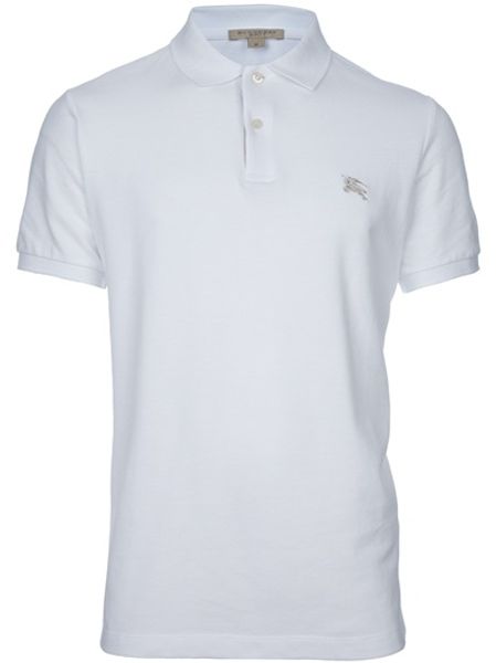 Burberry Classic Polo in White for Men - Lyst