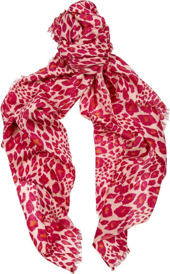 By Malene Birger Askilio Leopardprint Wool Scarf - Lyst