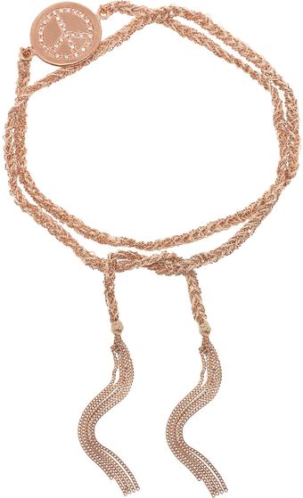 Carolina Bucci Lucky 18karat Rose Gold Diamond Bracelet - Lyst