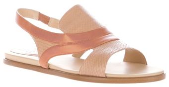 Chloé Goat and Python Skin Sandal - Lyst