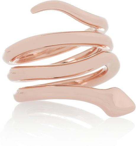 Chloé Stacy Brass Snake Ring in Gold (snake) - Lyst