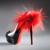 Christian Louboutin Lady Foxheel Platform Slingback in Black (black red) - Lyst