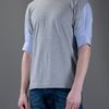 Comme Des Garçons Checked Sleeve Top in Gray for Men (grey) - Lyst