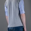 Comme Des Garçons Checked Sleeve Top in Gray for Men (grey) - Lyst