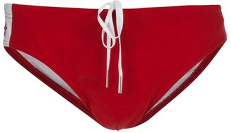 Dior Swimming Trunk in Red for Men - Lyst