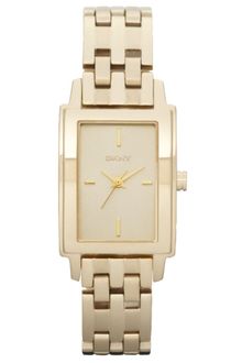 DKNY Gold Tone Stainless Steel Bracelet 28x23mm - Lyst