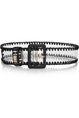 Dolce & Gabbana Raffiatrimmed Pvc Waist Belt