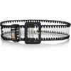 Dolce & Gabbana Raffiatrimmed Pvc Waist Belt in Black - Lyst