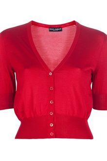 Dolce & Gabbana Cropped Cardigan - Lyst
