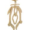 Etro Hammered Brass Clip Earrings in Gold - Lyst