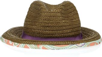  Woven Cottonblend Fedora 