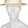 Eugenia Kim Max Featherembellished Straw Fedora in Beige (straw) - Lyst