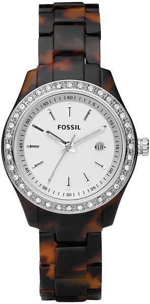  Watch Womens Mini Stella Tortoise Resin Bracelet with Crystals 30mm 