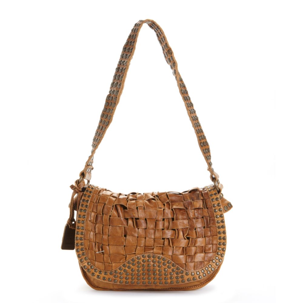 Frye Stacy Studded Shoulder Bag in Brown (camel) Lyst