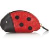 Gucci Lady Bug Leather Coin Purse in Red - Lyst