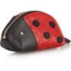 Gucci Lady Bug Leather Coin Purse in Red - Lyst