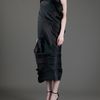 Issey Miyake Vintage Draped Dress in Black - Lyst