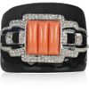 Kenneth Jay Lane Silverplated Crystal Cuff in White (silver) - Lyst