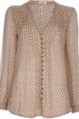 L'Agence Floral Print Blouse
