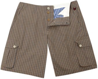  Check Drawstring Shorts 