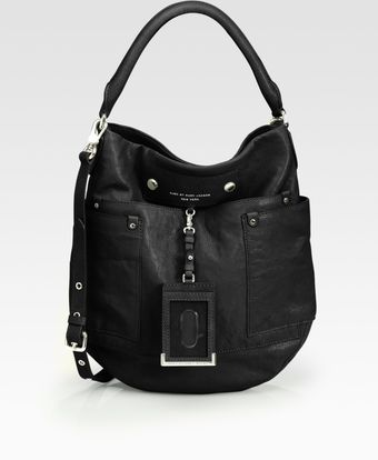  Preppy Leather Hobo Bag 